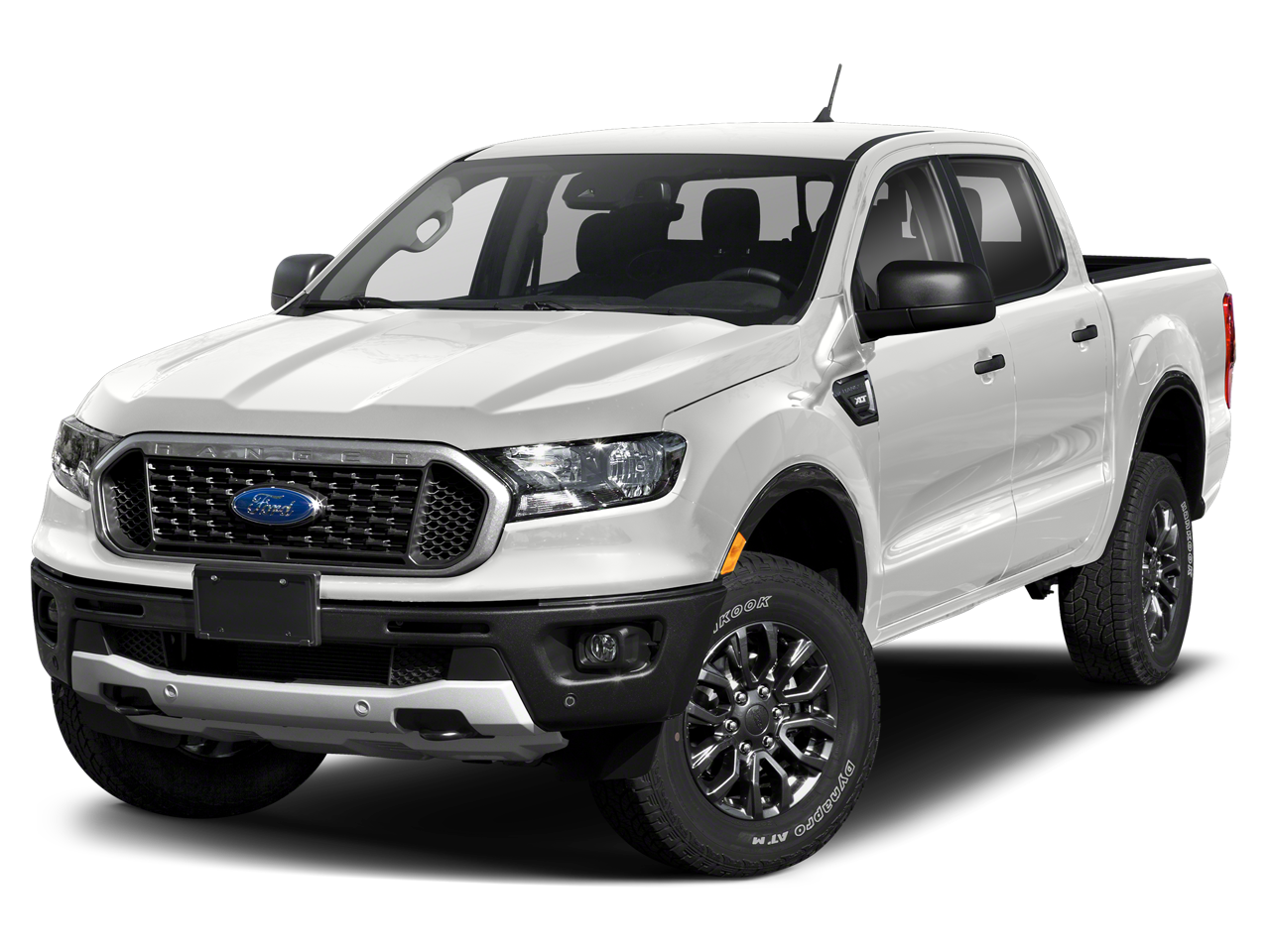 2019 Ford Ranger XLT in Oxford White — front three-quarter view