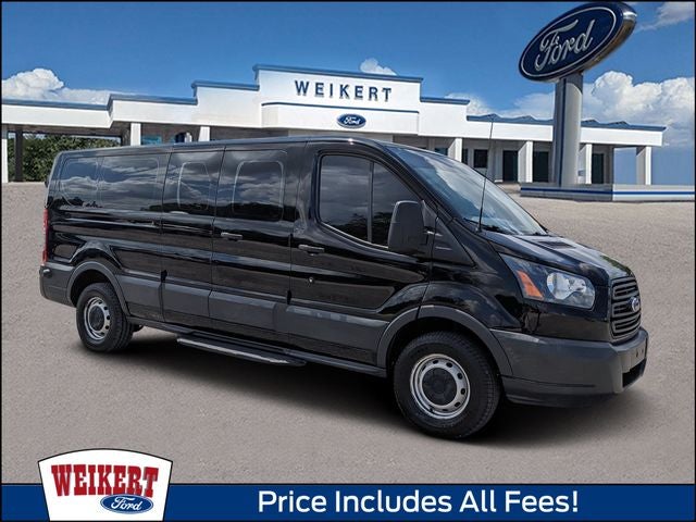 2018 Ford Transit-350 XL passenger 11 only in Shadow Black — front three-quarter view