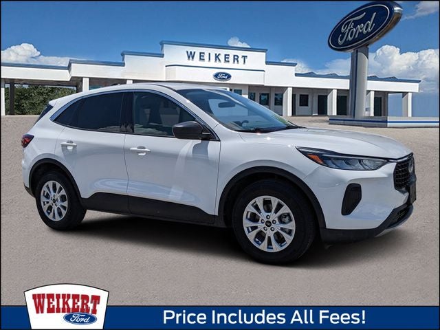 2024 Ford Escape Active in Oxford White — front three-quarter view