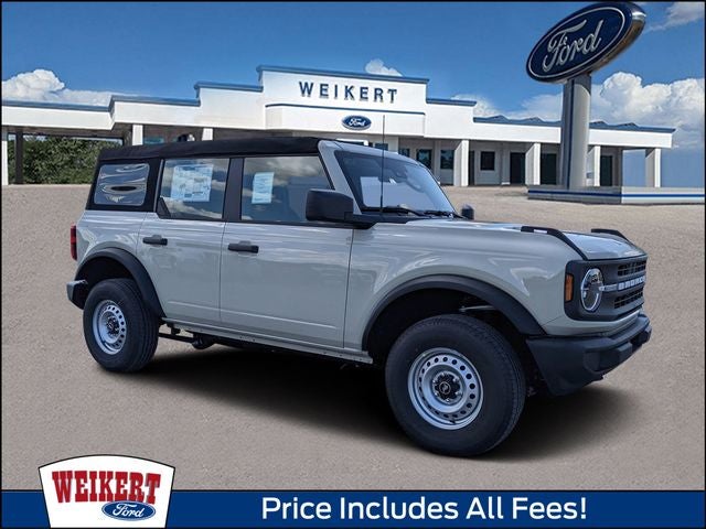 2026 Ford Bronco Base in Desert Sand — front three-quarter view