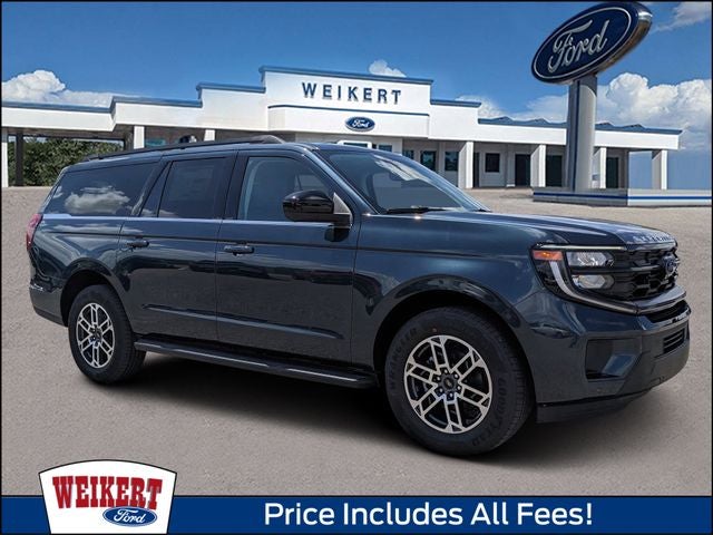 2026 Ford Expedition Max Active in Stone Blue Metallic — front three-quarter view
