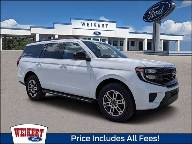 2026 Ford Expedition Active in Oxford White — front three-quarter view