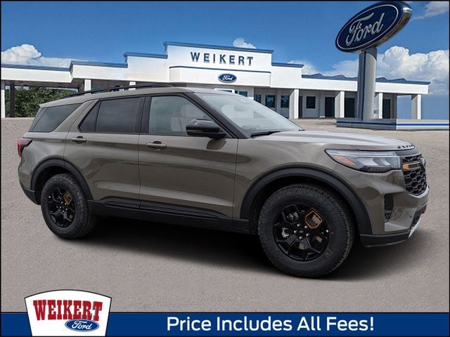 2026 Ford Explorer Tremor in Marsh Gray — front three-quarter view
