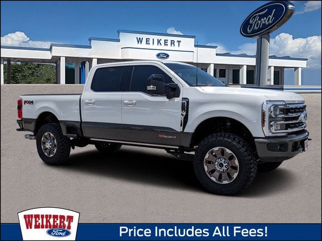 2026 Ford F-250SD King Ranch in Star White Metallic Tri-Coat — front three-quarter view
