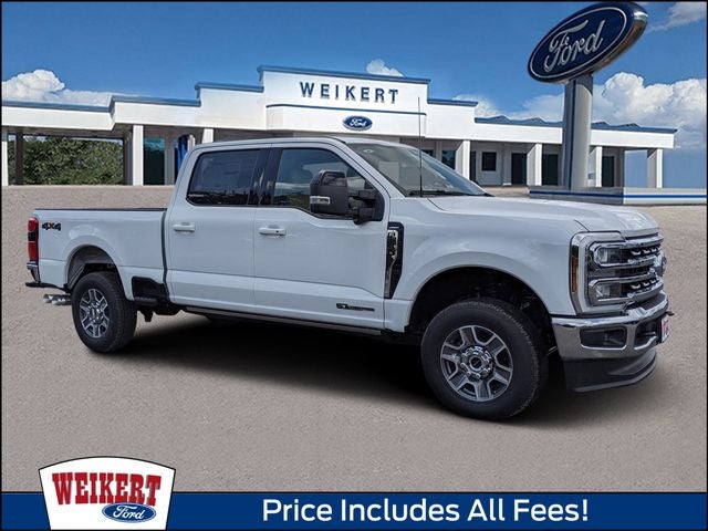 2026 Ford F-250SD Lariat in Oxford White — front three-quarter view