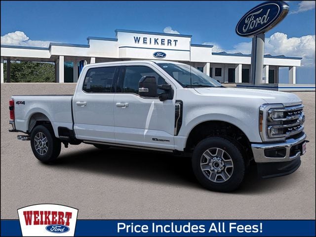 2026 Ford F-250SD Lariat in Oxford White — front three-quarter view