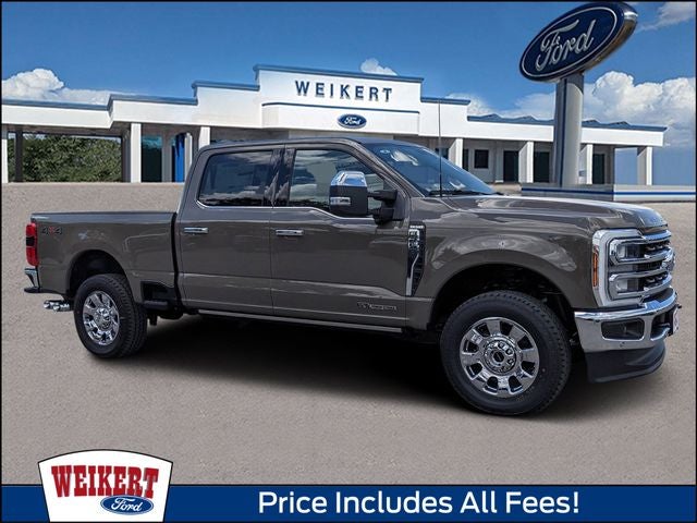 2026 Ford F-250SD King Ranch in Marsh Gray — front three-quarter view