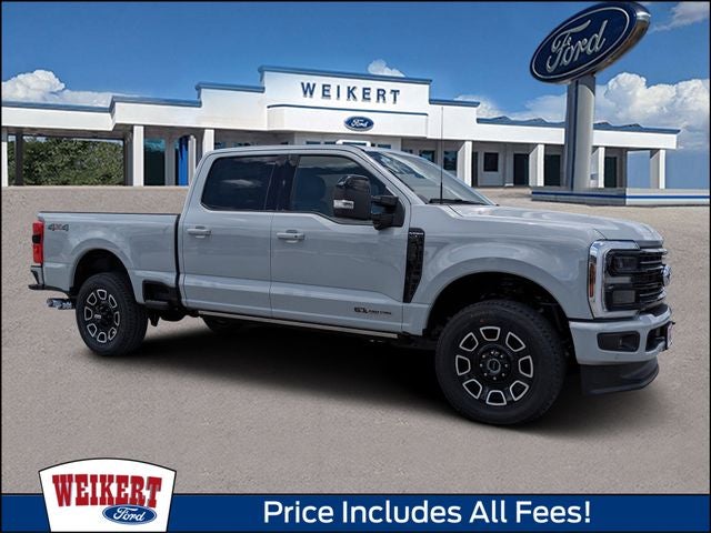 2026 Ford F-250SD Platinum in Avalanche — front three-quarter view