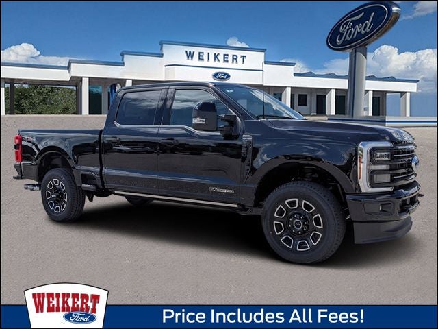 2026 Ford F-250SD Platinum in Agate Black Metallic — front three-quarter view