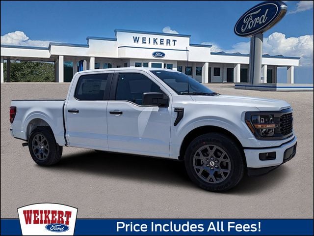 2026 Ford F-150 STX in Oxford White — front three-quarter view