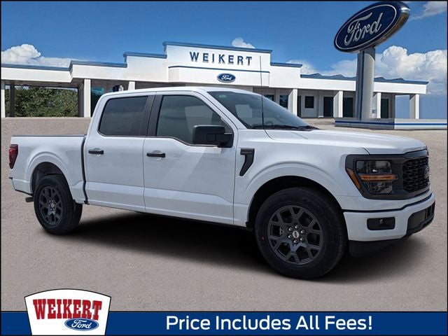 2026 Ford F-150 STX in Oxford White — front three-quarter view
