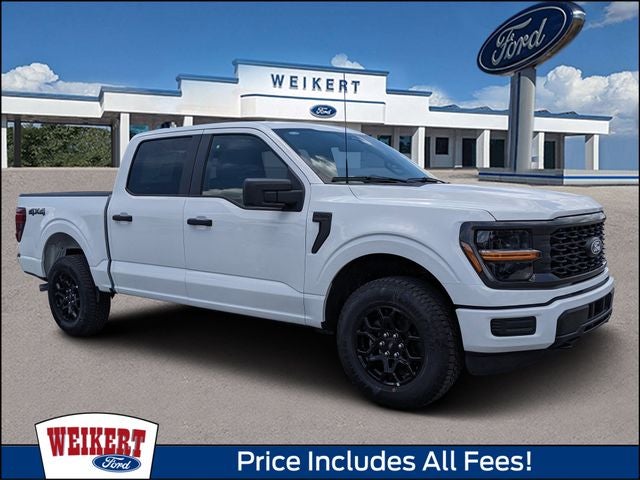 2026 Ford F-150 STX in Oxford White — front three-quarter view