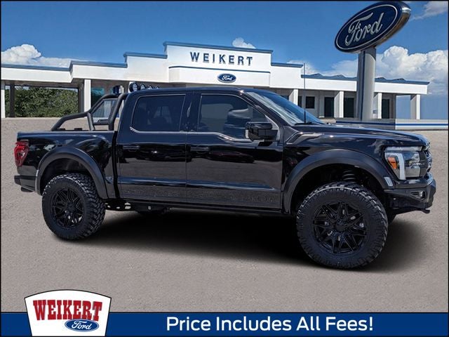 2025 Ford F-150 Raptor in Black Metallic — front three-quarter view