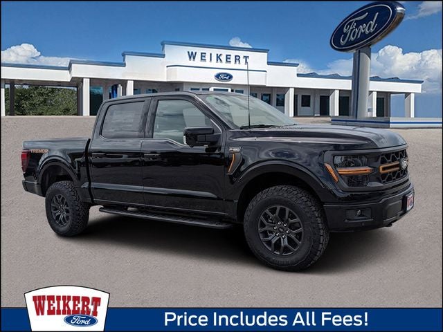 2026 Ford F-150 Tremor in Agate Black Metallic — front three-quarter view