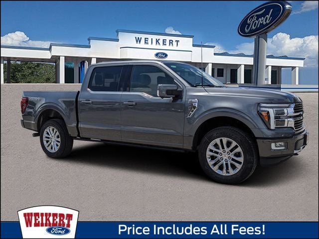 2026 Ford F-150 King Ranch in Carbonized Gray Metallic — front three-quarter view