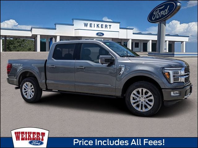 2026 Ford F-150 King Ranch in Carbonized Gray Metallic — front three-quarter view