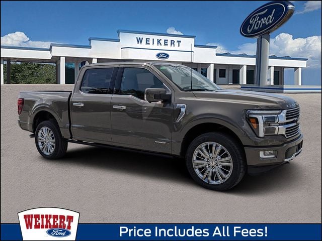 2026 Ford F-150 Platinum in Marsh Gray — front three-quarter view