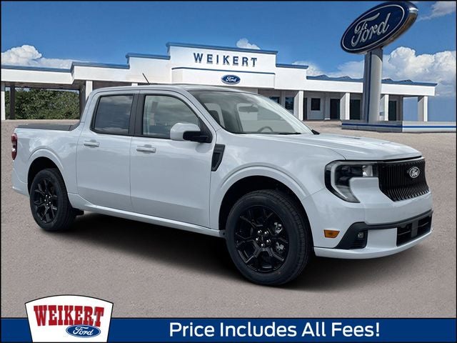 2026 Ford Maverick Lobo Standard in Space White Metallic — front three-quarter view