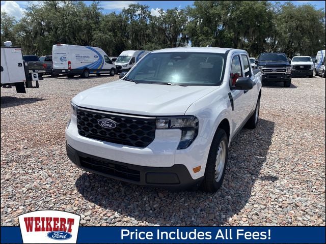 2025 Ford Maverick XL in Oxford White — front three-quarter view
