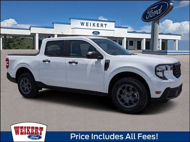 2026 Ford Maverick XLT in Oxford White — front three-quarter view