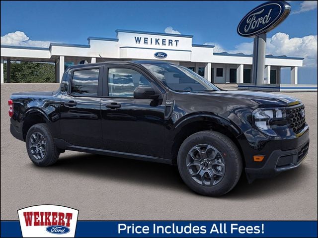 2026 Ford Maverick XLT in Shadow Black — front three-quarter view