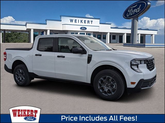 2026 Ford Maverick XLT in Oxford White — front three-quarter view