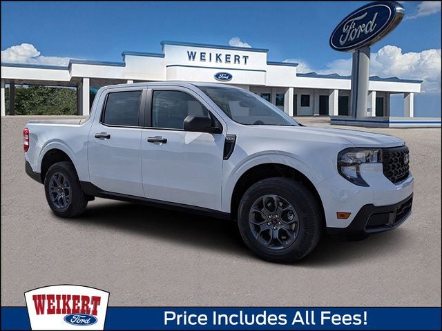 2026 Ford Maverick XLT in Oxford White — front three-quarter view
